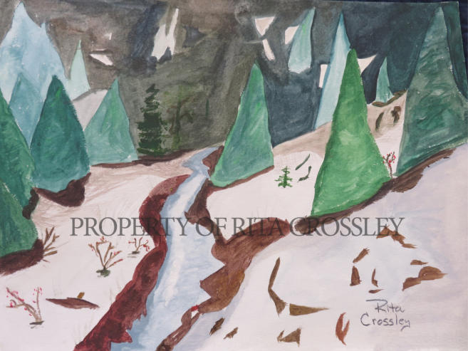 mountain stream - by Rita Crossley