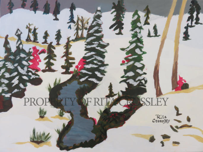 winter stream - Rita Crossley
